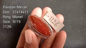 Pandan Merah kode 1083108810891125112611321133 Ring: Monel