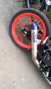 SUZUKI RAIDER 150 Fi KOU MUFFLER SET  63MM  FOR LOUDES PIPE