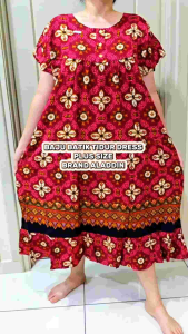 BAJU BATIK SUSUN DRESS WOMEN PLUS SIZE/BAJU BATIK NIGHTY SIZE BESAR INDONESIA ALADDIN GOOD QUALITY READY STOCK