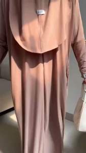Raisa Abaya Set Hijab Gamis Syari Terbaru Bahan Jersy Premium Umroh Abaya Daily Busui Freandly