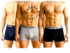 Mens Boxers 3 PCS 1 Set Premium Cotton Kain & Quality Size (S-2XL)