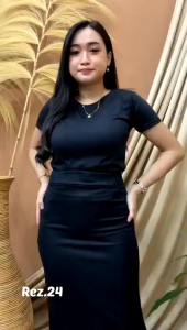 rok span scuba panjang/rok pencil belah//rok kerja wanita