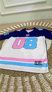 Jersey Vintage Couple Oversize Jersey Latihan Senam Perempuan Pakaian Outdoor
