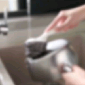 Hand Protection Stainless Steel Ball Handle Cleansing Dishwasher Kitchen Cleaning Tools Berus Dawai Periuk Pinggan 钢丝刷