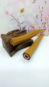 once pipa klokotan kayu kelor emas segi 6 model S B130