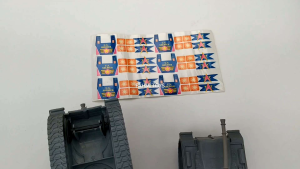 6 pcs US TANK ABU stiker  mainan tank baja