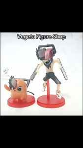 Mô hình Chainsaw Man - Set mô hình nhân vật Denji Pochita Quỷ cưa máy - Kích thước Denji Cao 8cm - Pochita cao 48cm