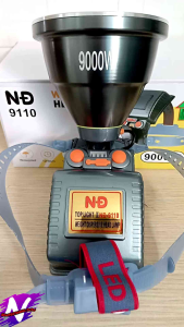 đèn pin đội đầu siêu sáng công suất lớn 9000w đèn pin NĐ9110 siêu sáng 3 chế độ