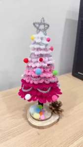 Set DIY Tự Làm Cây Thông Noel Handmade Bằng Kẽm Nhung