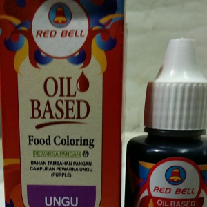 RED BELL OIL BASED PEWARNA CAIR PANGAN UNGU 30 ML