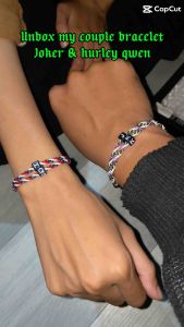 Gelang Joker & Harly Queen Couple Riques Inisial Free Stiker