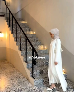 RAYA OUTER / Abaya polos ceruty  by El Fani Official