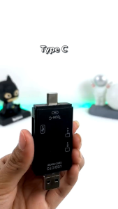 OTG Card Reader 6in 1 Support USB Type C/USB 2.0/SD Card/Micro SD/