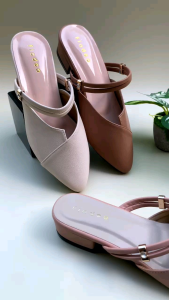 Sandal wanita fladeo sendal selop hak 3cm