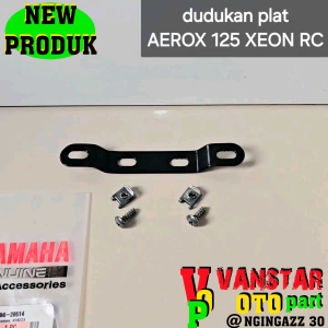 dudukan plat nomor AEROX 125 AEROX ALPHA ALL NEW AEROX XEON RC set skrup
