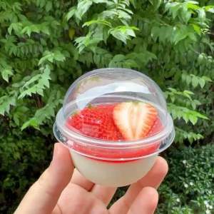 ถ้วย 3 ออนซ์แคปซูล ฝาโดม / ฝาเรียบ ปาก 75 จำนวน 50 ใบ