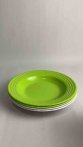 P-809 (6 pcs / 1 lusin) - Piring Melamine Ulir SINGASINGI 23 cm Piring Makan Melamin Model Ulir