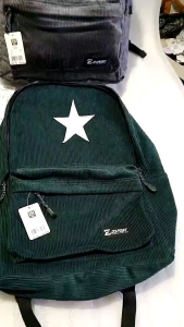 TAS PUNGGUNG TAS SEKOLAH CODUROY STAR BINTANG FASHION PRIA WANITA