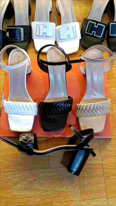 Dép nữ sandal cao gót quai kết hậu C gót 7cm