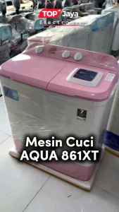 MESIN CUCI AQUA 8KG 2 TABUNG QW-861XT NEW SERIES