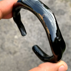 Gelang Akar Bahar Polos Model C Natural Asli Murah Terjangkau