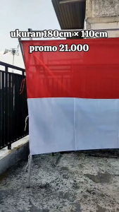 bendera jumbo merah putih Indonesia merdeka murah panjang 180cm lebar 110cm besar