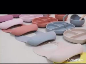 Baby Silicone Tableware Feeding Set Infant Children Suction Bowl Plate Cup Dinnerware Kids Gift | Peralatan Makan Bayi
