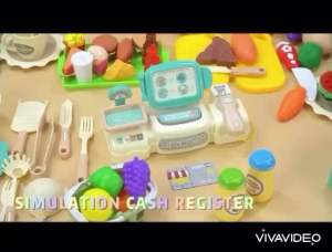 Supermarket Cash Register Cashier Pretend Play Shopping Children Kids Toy Light and Sound Effect | Mainan Juruwang Kanak