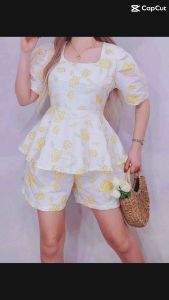 TayLor Coordinates with pocket |Eyelet Borcade|medium-XL