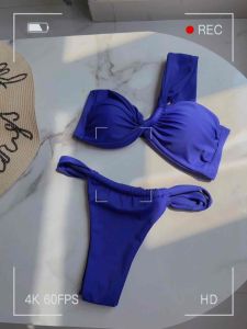Bikini 2 mảnh lệch vai sang chảnh nhiều màu