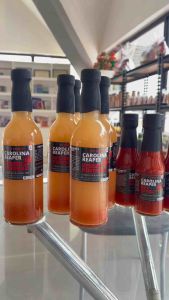 Fiery Carolina Reaper Spiced Vinegar 500ml Coconut Vinegar Plastic Bottle