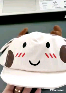 CAE - Topi Bisbol Anak Laki Perempuan 0-2 tahun Smile Deer Tanduk Baseball Hat Import