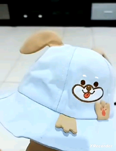 CAE - Topi Anak Laki Perempuan 0-2 tahun Cute Puppies Bucket Hat Import