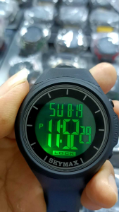 JAM TANGAN SKYMAX 2022 ORIGINAL WATERESIS STRAP TALI RUBBER PRIA FREE BATRAI CADANGAN (Andre What 97)