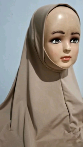 Hijab anak instan dagu 4-12 tahun jilbab segitiga spandek jersey premium kerudung anak jilbab instan