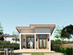 แบบบ้านปูนราคาถูกสำเร็จรูปชั้นเดียว พร้อมนำไปก่อสร้าง