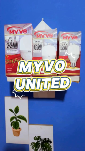 MYVO UNITED LAMPU BOHLAM LED CAHAYA PUTIH GARANSI 1 TAHUN 6W 12W 18W 22W 30W 35W 40W 50 WATT BAGUS KUALITAS PREMIUM