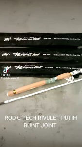 RIVULET G TECH PUTIH FISHING ROD ( ROD MEKONG )