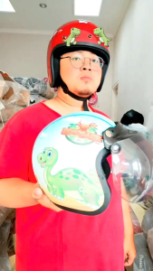 Helm Anak Bogo SNI 2 3 4 5 6 7 8 tahun perempuan laki-laki lucu viral Sanrio kuromi melody cinnamoroll mixue lotso Helm Anak Open Face Motif Helm Anak Variasi - Lazada