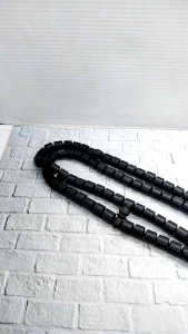 tasbih kayu kelor hitam motif marjan C64