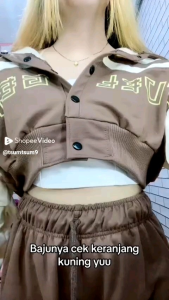 JAKET CROP WANITA | Y2K CROOPE KOREAN VARSITY BASEBAL