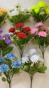 Bunga krisan mini buket palsu artificial imitasi dekorasi lamaran