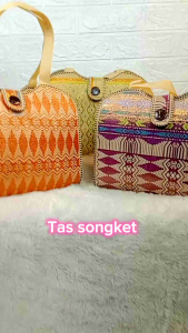 TAS BATIK SONGKET TOTEBAG/ TOTEBAG JUMBO SONGKET/ TAS WANITA /  TAS CANTIK SONGKET