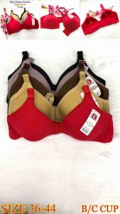 Ready Stock Women Front Closure Bra C cup Baju dalam wanita tanpa dawai tiada besi Baju dalam wanita butang depan