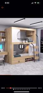 Pre-order childrens theme bunk bed with storage childrens bed boy girl solid wood single bed push and pull bed childrens room