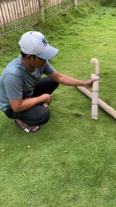 COD Golok kerja serbaguna super kuat 40 Cm tebang bambu pohon cacah tulang bonus pisau