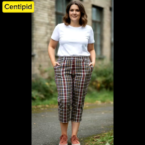 Floral / Checkered Plus Size Tokong Pants Women Fit 28-40 Waist Makapal With Pockets Checkered and Floral