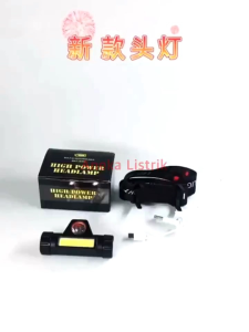 SENTER KEPALA LED CAS XPE SUPER TERANG MURAH HEADLAMP COB RECHARGEABLE