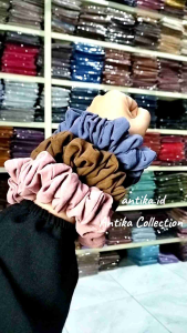 Scruncie Crinkle Airflow Premium Medium Antika I Scrunchie Crinkle I Scrunchies Premium