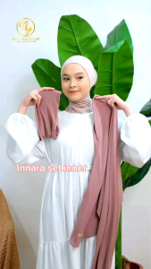 Nayara Scarf Bergo Innara Plus Inner Non Pet Oval Jersey Korea Premium